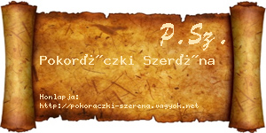 Pokoráczki Szeréna névjegykártya
